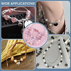 160 шт. 6 стиля из нержавеющей стали 304 с полусверленными бусинами&nbsp;FIND-PH0027-37