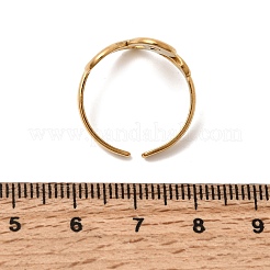 Кольца-манжеты из нержавеющей стали 304 с полым сердцем для женщин&nbsp;RJEW-A091-23G