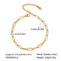 Женские браслеты на ногу из нержавеющей стали с цепочкой-скрепкой&nbsp;RC7238-1