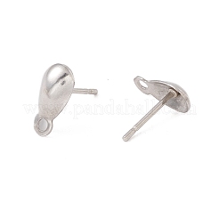 Elementi per orecchini a bottone in acciaio inossidabile 304 anti-ossidazione&nbsp;STAS-P307-16P