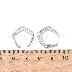 Dreifach-Fünfeck-Manschettenohrringe aus Edelstahl 304&nbsp;LS-EJEW-K268-88P