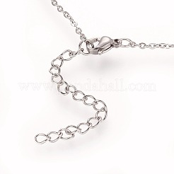 Ожерелья из нержавеющей стали 304 с вакуумным покрытием pvd&nbsp;NJEW-H012-08