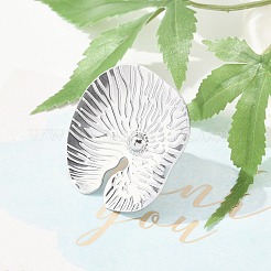 Плоские круглые открытые манжетные кольца из нержавеющей стали 304 с защитой от потускнения RJEW-M047-13P