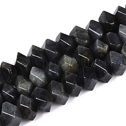 Натуральные нити бус из ларвикита G-D091-A29