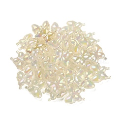 Placage uv lumineux perles acryliques irisées arc-en-ciel&nbsp;LS-OACR-F006-03G