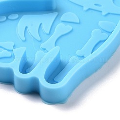 Силиконовые Молды для кулона в форме черепа и кошки DIY-L067-J01