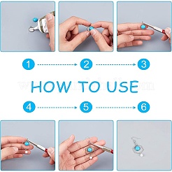 180 шт. 3 стиля фурнитуры для рукоделия окрашенный синтетический бирюзовый драгоценный камень плоская задняя часть куполообразные кабошоны&nbsp;TURQ-AR0001-48