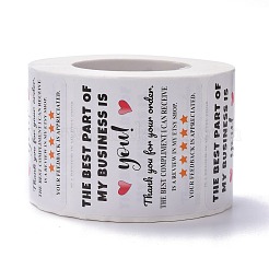 Квадратная бумага спасибо наклейки DIY-C042-02