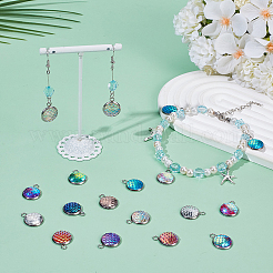 40шт 10 цвета подвески из смолы RESI-GO0001-09