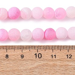 Природные треск агат бисер нитей&nbsp;LS-G-G055-8mm-1