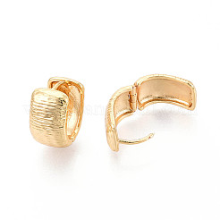 Латунные серьги обруча EJEW-N061-03G