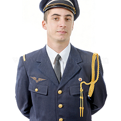 Cordino da spalla per guardia di sicurezza in poliestere&nbsp;AJEW-WH0596-810A