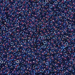 MIYUKIラウンドロカイユビーズ  日本製シードビーズ  11/0  （rr346)マット透明オリーブab  2x1.3mm  穴：0.8mm  約50000個/ポンド&nbsp;SEED-G007-RR0346