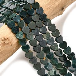 Природные моховой агат бисер нитей G-A272-A01-24