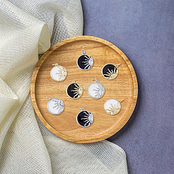 8 шт. 4 подвески в стиле стойки с покрытием из латуни и эмали&nbsp;ZIRC-DC0001-13