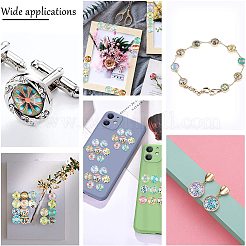 Flatback стеклянные кабошоны для поделок проектов GGLA-AR0001-01G