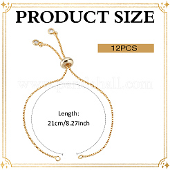 12шт стойка для покрытия латунной цепи браслет изготовление MAK-ME0001-07G