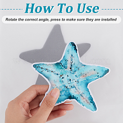 Водонепроницаемые пластиковые наклейки из ПВХ на тему океана DIY-WH0029-65