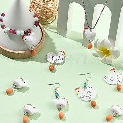 10pcs 2 styles de pendentifs en résine opaque&nbsp;RESI-SZ0002-25