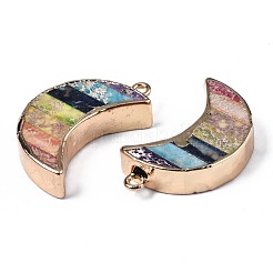 Кулоны из натуральной императорской яшмы цвета радуги&nbsp;G-S359-330