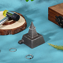 Металлообрабатывающий инструмент для ювелиров с наковальней из железного рога с широким основанием для изготовления ювелирных изделий&nbsp;DIY-WH0304-095