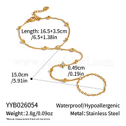 Armband aus Edelstahl 304 mit Pavé-Fassung aus klaren Zirkonia&nbsp;OK9358