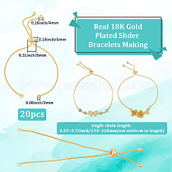 20шт стойка для покрытия латунной цепи браслет изготовление&nbsp;KK-BBC0021-94