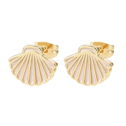 Серьги-гвоздики из латуни EJEW-B152-01G-04