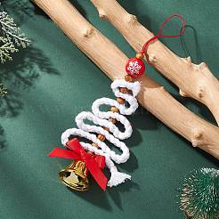 Décoration suspendue en polyester pour sapin de Noël&nbsp;HJEW-JM04433-02
