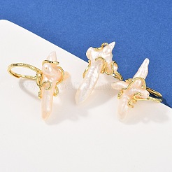 Перстни с натуральным жемчугом RJEW-K286-08G