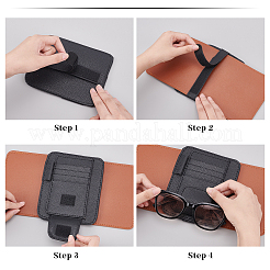 Porte-cartes nominatives en cuir pu&nbsp;AJEW-WH0244-97B
