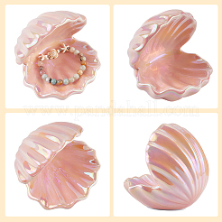Фарфоровая тарелка для украшений в форме ракушки AJEW-WH20080-08B