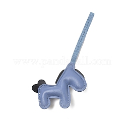 Pendentifs décoratifs en cuir PU à motif cheval&nbsp;HJEW-A012-01C