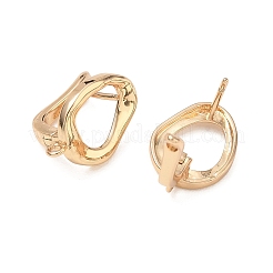 Accessoires de boucle d'oreilles en laiton&nbsp;KK-CBABAE6-04LG