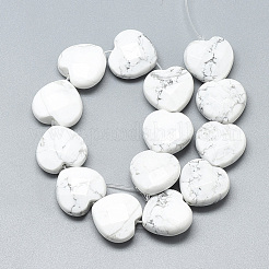 Fili di perline howlite naturale&nbsp;X-G-S357-E02-13