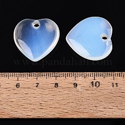 オパールペンダント  ハートチャーム  24~25x25x6~7mm  穴：2.5~3.5mm&nbsp;G-Q601-29G
