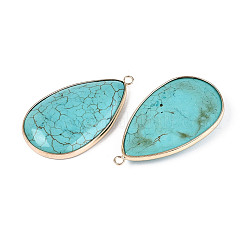 Подвески-капли из окрашенной синтетической бирюзы&nbsp;TURQ-T004-27