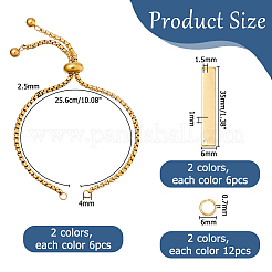 Kits para hacer pulseras de eslabones rectangulares&nbsp;DIY-HS0001-79