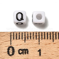 Непрозрачные акриловые эмалированные бусины OACR-A038-02