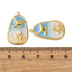 Подвески из нержавеющей стали 304 с эмалью STAS-L299-22G-03