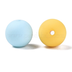 Perline acriliche siliconiche imitate in stile gommato&nbsp;MACR-T048-01A-11