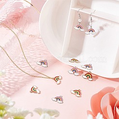 80шт 2 цвета сплава эмалевые подвески&nbsp;FIND-SC0002-95