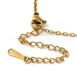 Colliers pendentifs en acier inoxydable 304 sur le thème du tarot pour femmes&nbsp;STAS-S128-02U