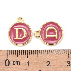 Breloques en émail d'alliage plaqué or&nbsp;ENAM-S118-08D