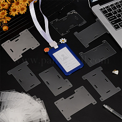 24 шт. 8 стильных прозрачных ПВХ-карточек для значков CDIS-FG0001-67