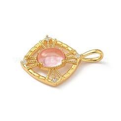 Colgante micropavé cubic zirconia de latón&nbsp;KK-F905-17G