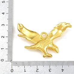 合金ペンダント  イーグルチャーム  ラインストーン付き  ゴールドカラー  29x43.5x6mm  穴：3.5mm&nbsp;RB-CBA18BA-03G
