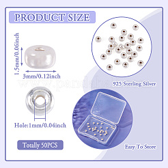 925 стерлингов серебряные шарики Spacer&nbsp;STER-TA0001-40B