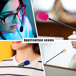 30шт. 5-х цветный губчатый чехол для микрофона&nbsp;AJEW-CN0004-90A