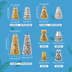 100 шт. 10 конуса из сплава в тибетском стиле&nbsp;FIND-PH0018-47